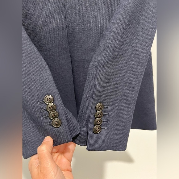 Madewell Womens The Alston Blazer Dark Navy Size 2 NS390 NEW $218 classic office - Picture 7 of 13